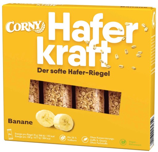 CORNY HAFERKRAFT BANÁNOVÉ TYČINKY 140g Z NEMECKA