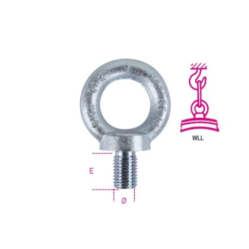 BETA EYE BOLT GALVANIZED M8, WLL 140 kg ROBUR
