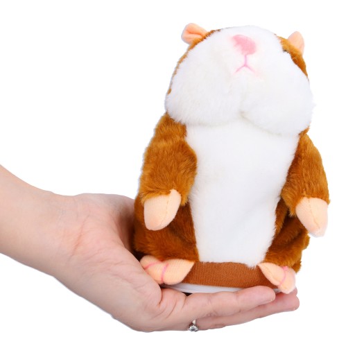 HOVORÚCI ŠKRČEK, opakovacia hračka pre deti, plyšový, zhovorčivý maskot