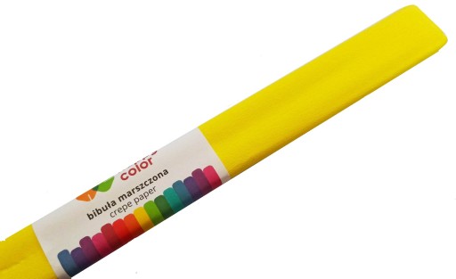 Zvlnený hodvábny papier Happy Color v odtieňoch žltej a zlatej