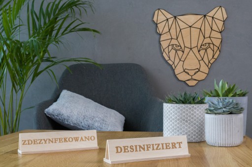 DEZINFEKOVANÉ - Dvojjazyčný nápis PL/DE - OW
