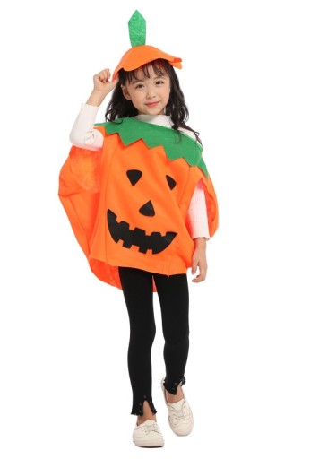 TEKVICOVÝ OUTFIT JEDNORÁZOVÝ HALLOWEEN TEKVICOVÝ KROJ VITAMÍNY JESEŇ + KLOBÚK