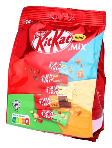 Kit Kat Mini Mix 5 príchutí Vaflové tyčinky 14 ks