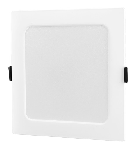 LED stropný panel, zapustený, pod omietku, štvorcový, 12 W, neblikajúci CCD