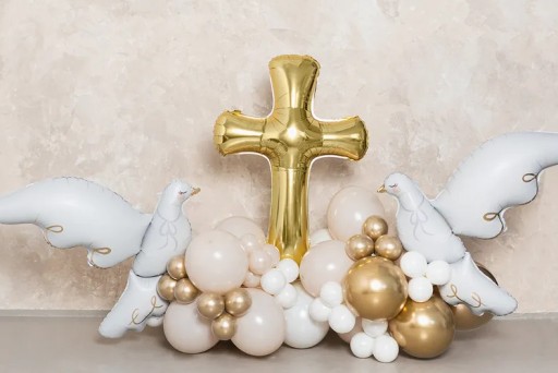 Communion Cross fóliový balón - 91 x 63 cm