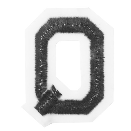 TERMO nažehľovačka LETTER Q Nášivka s písmenami