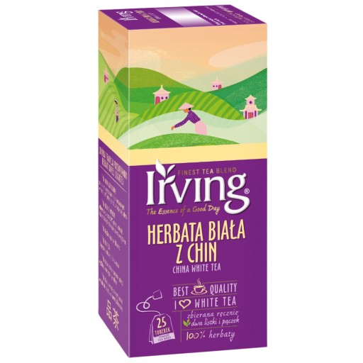 IRVING Čierny malinový čaj 20 vrecúšok 30 gramov