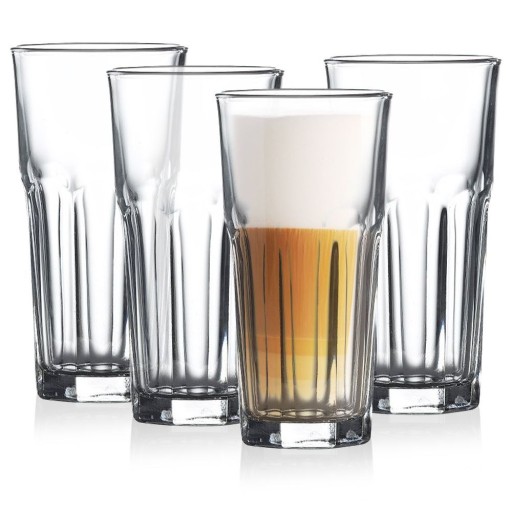 4x poháre DRINK, voda, džús, kompót, sada pohárov na nápoje