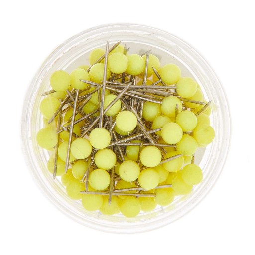 Ozdobné ihlice - Rico Design - Neon Yellow, 16 mm, 100 ks.