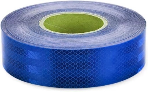 REFLEXNÁ PÁSKA SAMOLEPIACA FÓLIA MODRÁ PRIZMATICKÁ NÁLEPKA 5CM
