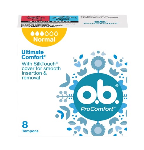 O.B. ProComfort Normal hygienické tampóny 8 kusov