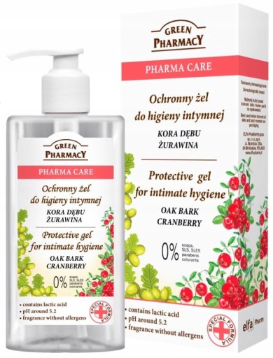 Brusnicový gél na intímnu hygienu, Green Pharmacy