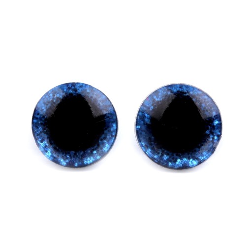 GLITTER DARK BLUE MASCOT EYES 10 mm