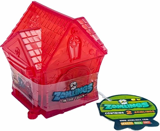 2 ZOMLINGS FÓRKY SÉRIE 3 PREKVAPENIE TAŠKA KRYŠTÁLOVÝ Zips ČERVENÝ