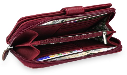 DÁMSKA KAPACITNÁ KOŽENÁ PEŇAŽENKA Spojka PS118