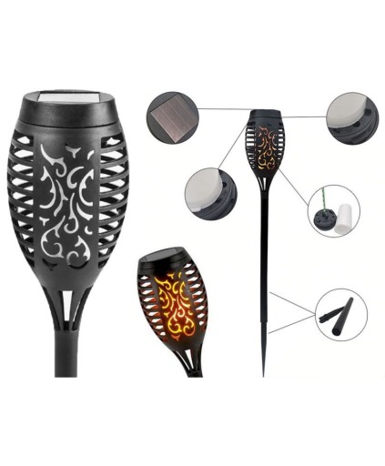 SLNEČNÁ LAMPA LED OHŇAŽNÁ LAMPA S EFEKTOM PLAMEŇA