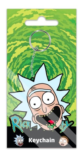 Prívesky na kľúče RICK AND MORTY, krúžky na kľúče