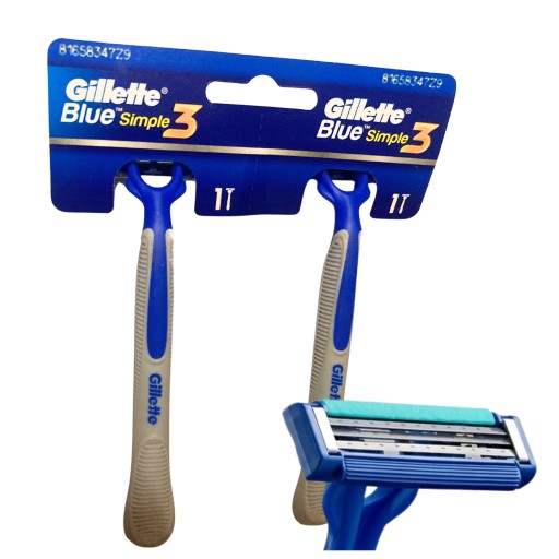 GILLETTE BLUE SIMPLE 3 CRAVER NA JEDNO POUŽITIE x 2