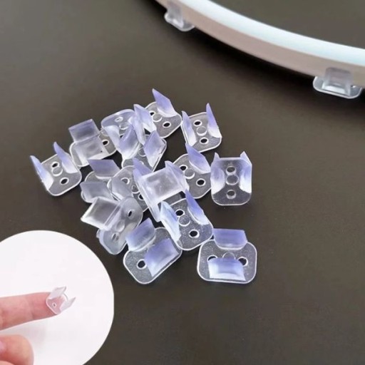 Sada 10 kusov 6mm montážnej konzoly pre LED pásy NEON FLEX