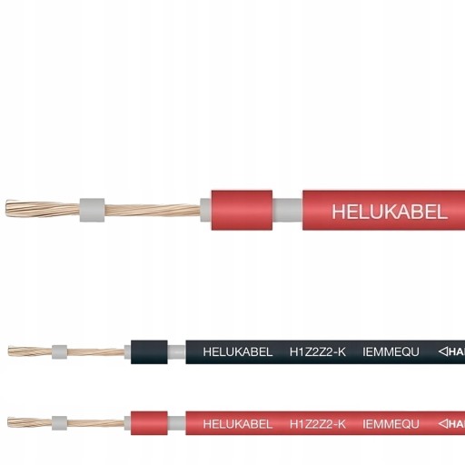 HELUKABEL SOLÁRNY KÁBEL H1Z2Z2-K 1X4 mm² červený kábel pre fotovoltaiku