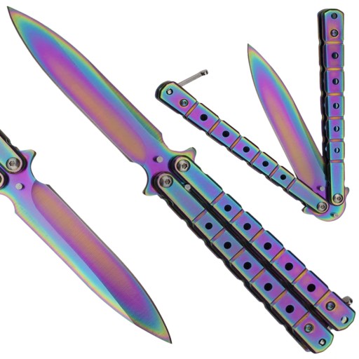 BOTTERFLY KNIFE RAINBOW BALISONG CS:GO SKLADACIE TRIKY RAINBOW COUNTER