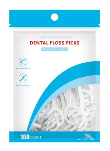 Špáradlá s dentálnou niťou 100 ks DENTAL