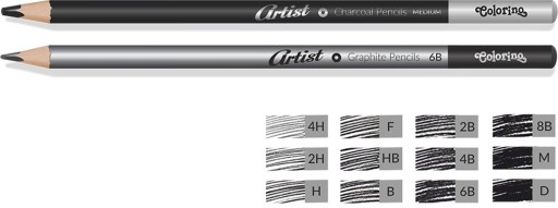 Colorino ARTIST skicovacie ceruzky 12 ks 80118