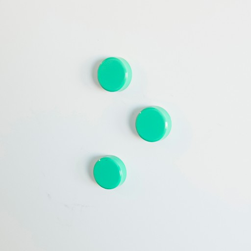 Magnety na dosky 20 mm - 10 ks ZELENÉ