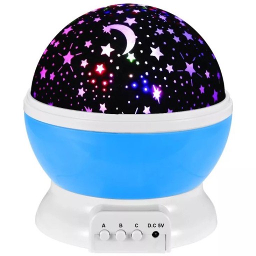 ROTAČNÁ NOČNÁ LAMPA STARS SKY PROJEKTOR 2v1 DARČEK PRE DETI