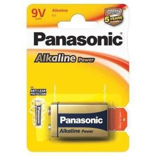 BATÉRIA 6LR61 9V PANASONIC ALKALICKÉ NAPÁJANIE
