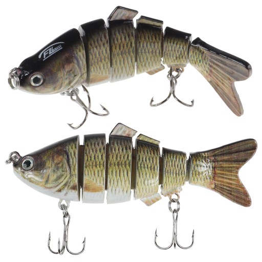 Potápavý vobler karas jerk 3D 10 cm 20g nástraha na prívlač šťúk