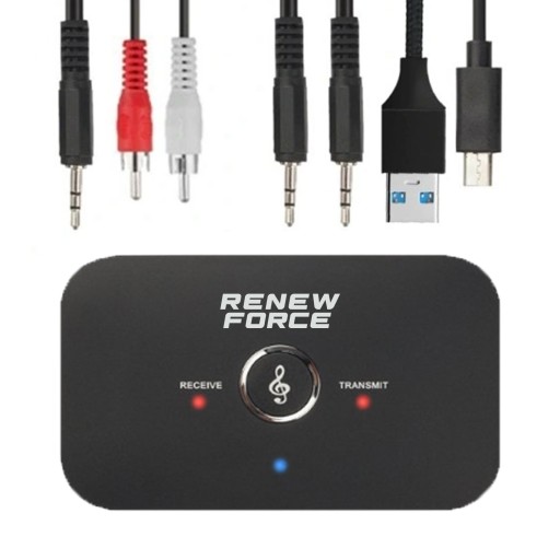 2v1 prijímač + vysielač ADAPTÉR bluetooth 5.0 AUX micro USB minijack 3,5 mm