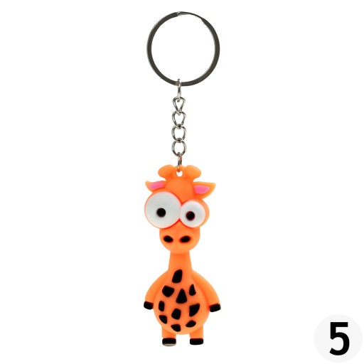 Kľúčenka, gumená kľúčenka Animals 1 ks.