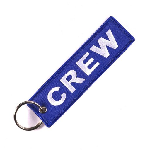 CREW Keychain Ekipa Załoga modrý prívesok na kľúče