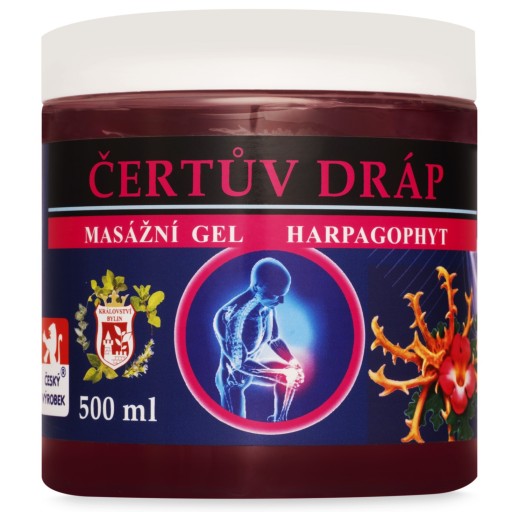 Masážny gél Diablov pazúr Bylinky Kosti Kĺby Putorius 500 ml