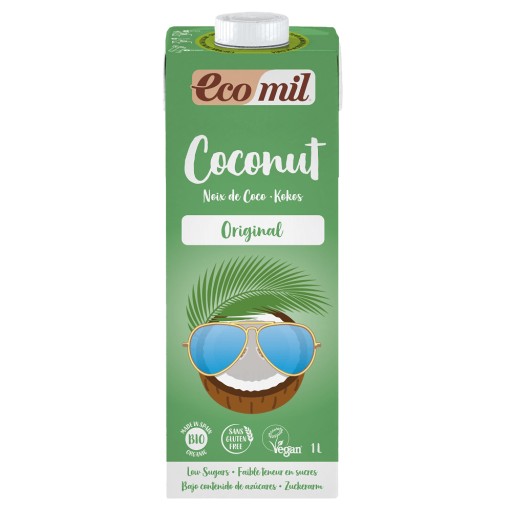 ECOMIL Kokosový nápoj sladený agávovým sirupom (1l
