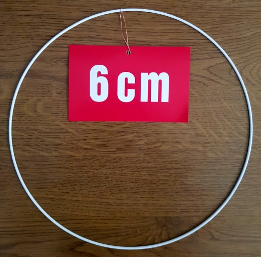 BIELY krúžok/ráfik pre lapače snov a makramé 6 cm