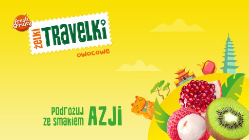 Travelki Smaki Asia Fresh&Fruity želé 80g