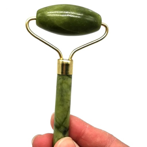 MASÁŽNA SÚPRAVA JADE ROLLER VALEC GUA SHA VALEC JADEITOVÝ KAMEŇ DARČEK