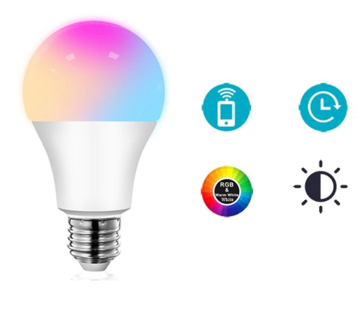 E27 12W smart CCD LED žiarovka, stmievateľná, FAREBNÁ BT