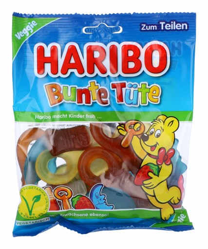 HARIBO ovocné želé Mixy Bunte Tute 175g DE