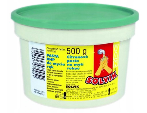 Pasta VAN Solvik BOZP na pranie mydla a piesku