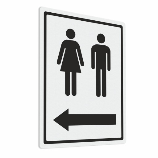 Samolepka WC šípka 15x20