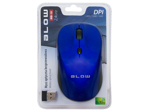BLOW bezdrôtová optická myš, USB roller myš