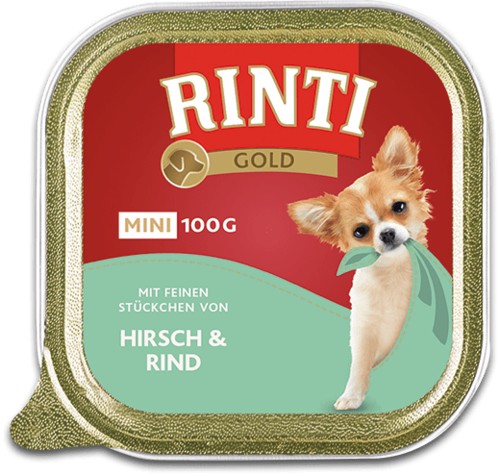 Rinti | Gold Mini | Jeleň s hovädzím mäsom 100g