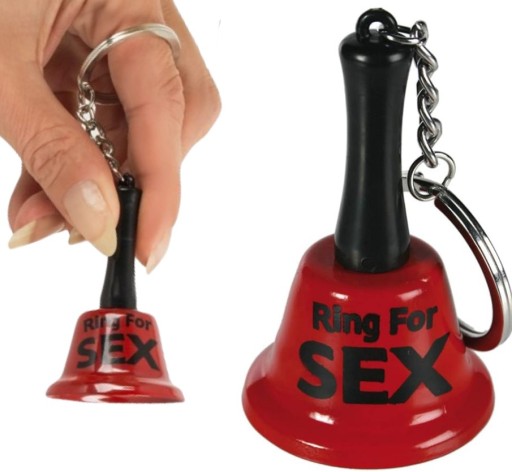 Prívesok na kľúče so zvončekom PRE SEX SEX NA POŽIADANIE Hračka gadgetov