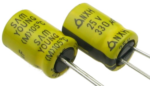 Elektrolytický kondenzátor 330uF/25V LOW ESR SamYoung NXH (2 ks) /4002-2