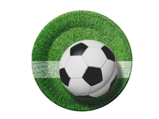 Narodeninové taniere Futbal 18cm 6ks