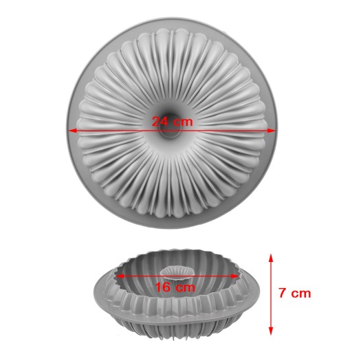 SILIKÓNOVÁ FORMA NA PEČENIE ŠPIRÁLOVÝCH TORT SIKÁ 24 CM
