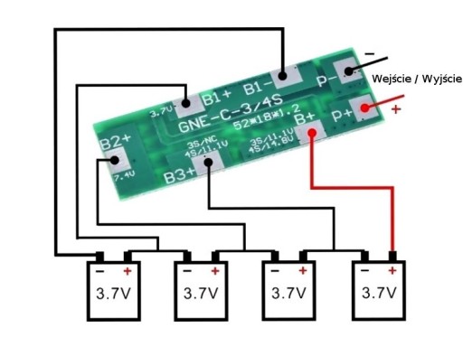 407 BMS Balancer 4S 14,4V 8A nabíjačka 18650